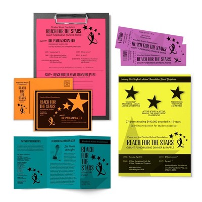 100 Sheets Printer Paper 8.5"x11" Tropical - Astrobrights: Multicolor Specialty Uncoated Paper, 100 Sheets, Letter Size