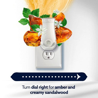 Glade PlugIns Room Freshener with CustomScent Technology Home Fragrance Refills- Leather + Golden Amber - 1.34 floz/2pk?