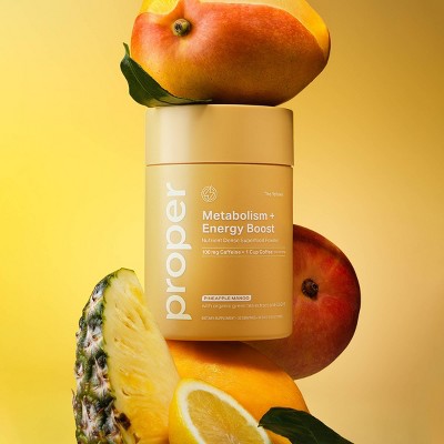 Proper The Yellows Metabolism + Energy Dietary Supplement Powder - 5.92oz: 1-Pack, Mango, Pineapple