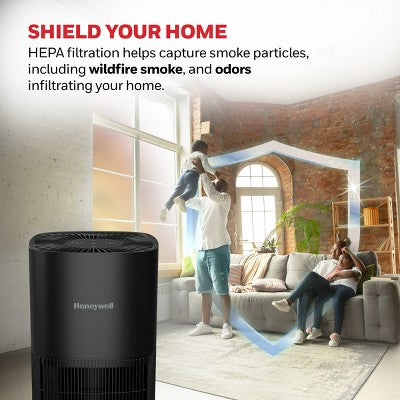 Honeywell Allergen Plus True HEPA Air Purifier Black HPA120