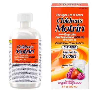 Motrin NSAID Children's Original Dye-Free Ibuprofen Liquid - Berry - 8 fl oz