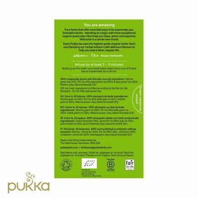 Pukka Supreme Matcha Green Organic Tea Bags - 20ct