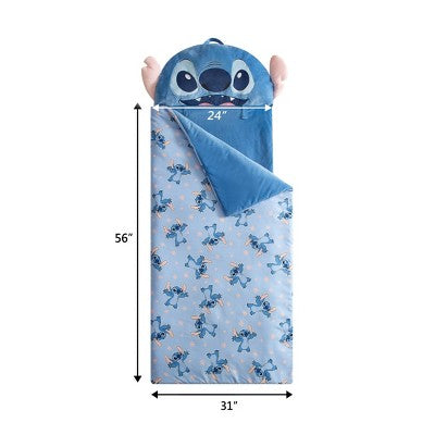 Stitch Kids' Glow in the Dark Sleeping Bag Blue