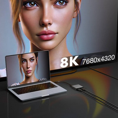 j5create HDMI 2.1 8K Splitter 1 In and 2 Out - Black