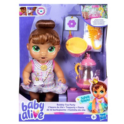 Baby Alive 13.5" Bubbly Tea Party Sophia Sparkle