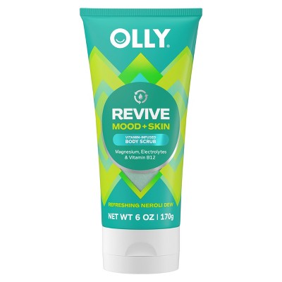 OLLY Revive Mood and Skin Vitamin-Infused Body Scrub - Neroli Dew - 6oz