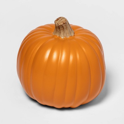 9" Carvable Faux Halloween Pumpkin Orange - Hyde and EEK! Boutique
