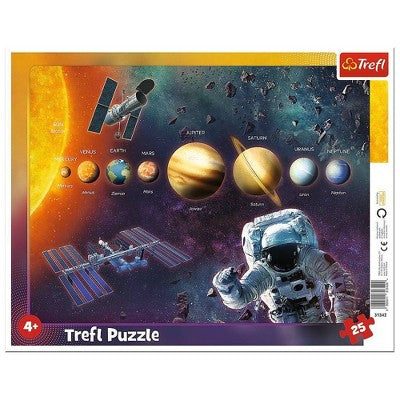 Trefl Solar System Kids Jigsaw Puzzle - 25pc: Educational Space Theme, Cardboard Material