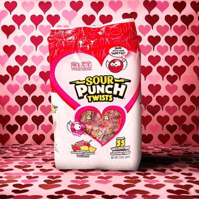 Sour Punch Valentine's Twists Candy Bag - 13oz