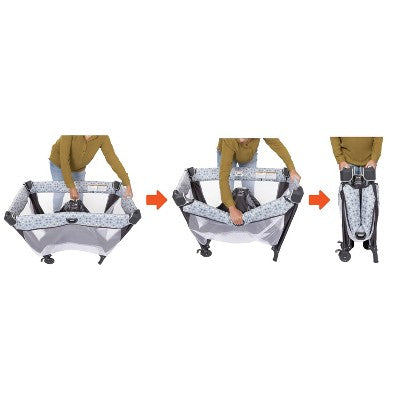 Baby Trend Nursery Den Playard with Snooze Pod and Flip Over Changer - Hidden Jungle Trio (LOCAL PICKUP ONLY)