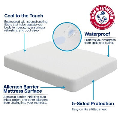 Arm & Hammer Queen Cooling Comfort Mattress Protector