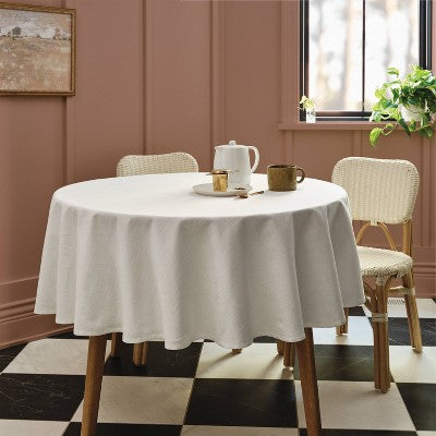 70"x70" Tablecloth White - Threshold
