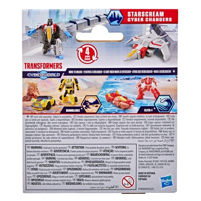 Transformers CYBERWORLD Starscream Cyber Changers
