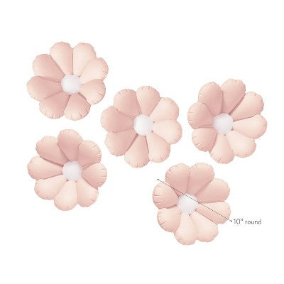Minnidip 5ct Balloon Garland: Flower in Blush Matte