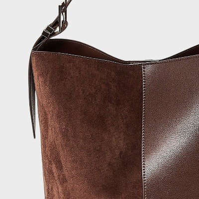 Shoulder Bucket Bag - A New Day Brown