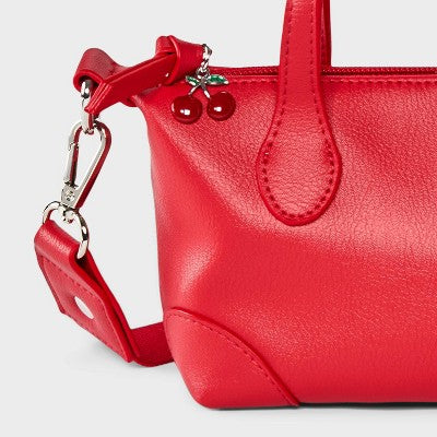 Girls' Mini Satchel Crossbody Bag - art class Red