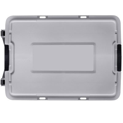 Hefty 28gal Max Tote Wheel: Polypropylene Storage Bin with Lid, Locking Handles & Wheels, Universal Utility Tubs, Gray (LOCAL PICKUP ONLY)