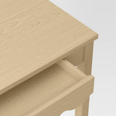 Wavy Writing Desk with Drawer Natural - Room Essentials (LOCAL PICKUP ONLY)