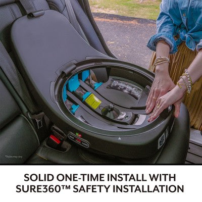 Evenflo Gold Revolve 360 Slim 2-in-1 Rotating Convertible Car Seat - Obsidian Black (LOCAL PICKUP ONLY)
