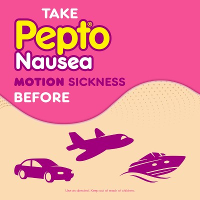 Pepto-Bismol Nausea Motion Sickness Tablets - 10ct