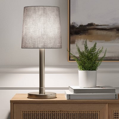 Small Montreal Wren Lamp Shade Natural - Threshold: Textured Drum Shade, Polyester & Cotton Weave, No Assembly Required