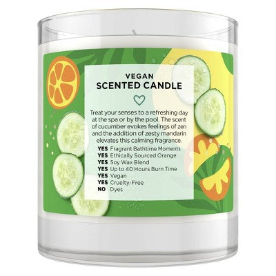 Beloved Mandarin & Cucumber Water 1-Wick Candle - 7oz