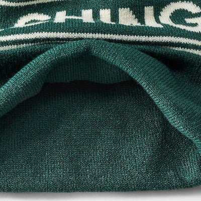 Men's Dashing Knit Beanie - Goodfellow & Co Dark Green One Size Fits Most