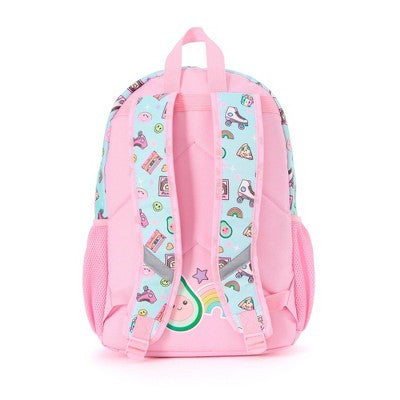 Locker Club Kids' 16L Kids Backpack with Clear Lunch Stationery - Blue/Pink