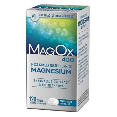 Mag-Ox 400mg Magnesium Oxide Supplement Tablets - 120ct