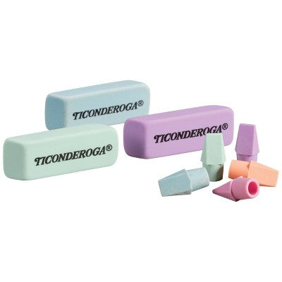 Ticonderoga 15ct Erasers Pastel