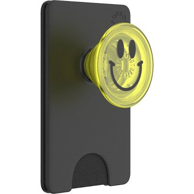 PopSockets PopWallet with PopGrip Cell Phone Grip & Stand - Tie Dye Smiley