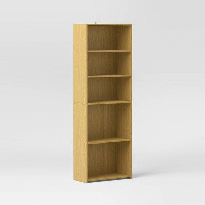 5 Shelf Bookcase Natural Wood - Room Essentials (LOCAL PICKUP ONLY)