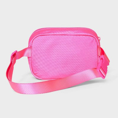 Girls' Fanny Pack with Embroidered Strawberries - Cat & Jack Pink