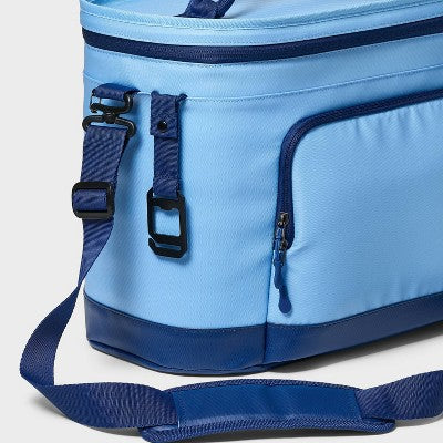 21.7L Soft Sided 30 Cans/ 23 qt Cooler Blue - All In Motion