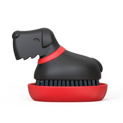Ototo Holiday Gift Plastic Oscar Dog Dish Brush Kitchen Scrub