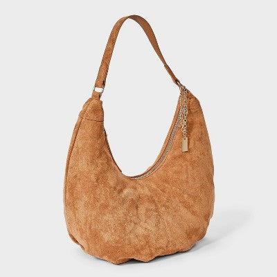 Oversized Crescent Shoulder Bag - Universal Thread Brown