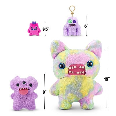 Fuggler 3.9" Greedy Grinner Pink Stuffed Animal