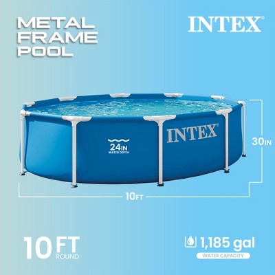 INTEX 28200EP 10Ft X 30In Metal Frame Above Ground Swimming Pool, Pool Only (LOCAL PICKUP ONLY)