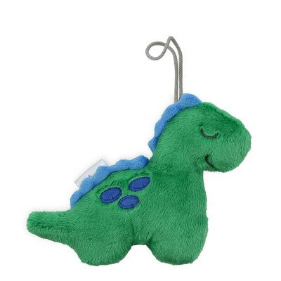 Itzy Ritzy Pacifier with Lovey Set - Silicone Paci with Detachable Stuffed Animal - Dinosaur