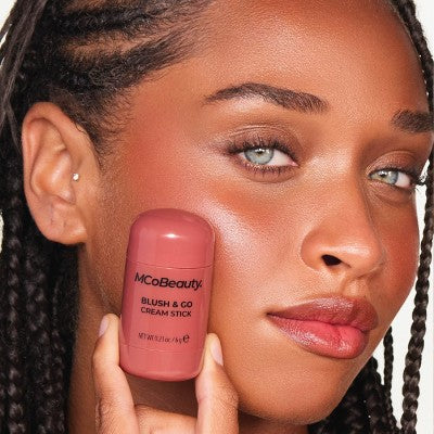 MCoBeauty Blush & Go Cream Stick - Warm Terracotta - 0.21oz: Vegan, Face Application, Buildable Coverage, Velvet Finish