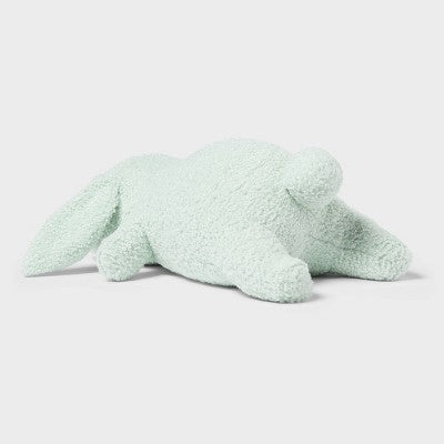 Bunny Weighted Plush Kids' Throw Pillow Mint - Pillowfort