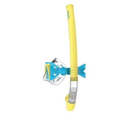 Speedo Kids' Classic Surf Gazer Mask Snorkel Set - Yellow/Blue: Ages 3-6, Polycarbonate