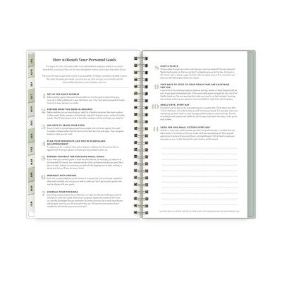 The Everygirl X Day Designer 2024-25 Weekly/Monthly Planner with Notes 8"x5" Wirebound Soft Sage