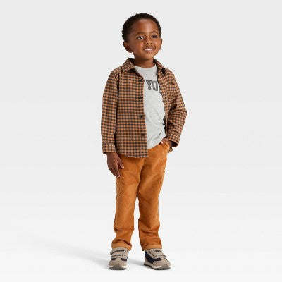 Toddler Boys' Corduroy Pants - Cat & Jack Tan 12M