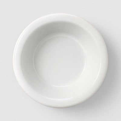 245ml Stoneware Round Rim Snack Bowl Cream - Room Essentials