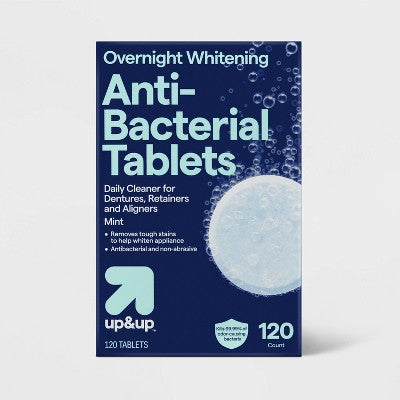 Overnight Denture and Retainer Tablets - Mint - 120ct - up&up