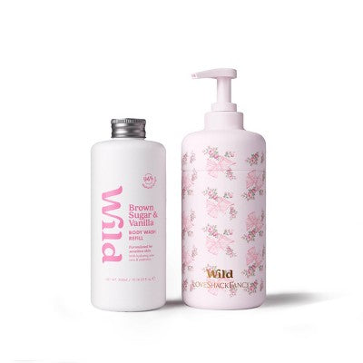 LoveShackFancy x Target - Wild Cosmetics Rosa Beaux Body Wash - Brown Sugar & Vanilla - 10.14 floz - Pink Mint