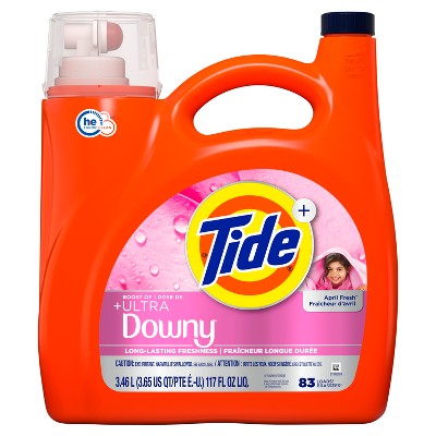 Tide + Downy April Fresh HE Concentrated Liquid Laundry Detergent 83 Loads - 117 fl oz