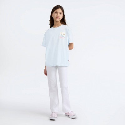 Levi's Girls' Oversized 'Daisy' Front and Back Graphic T-Shirt M