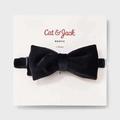 Boys' Holiday Velvet Bow Tie - Cat & Jack Black